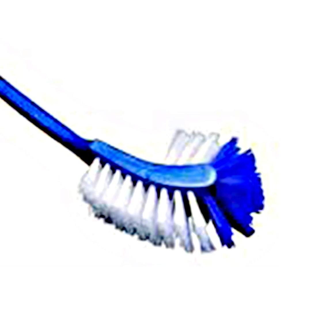 2-in-1 Double Hockey Stick Shape Toilet Brush for Easy Cleaning