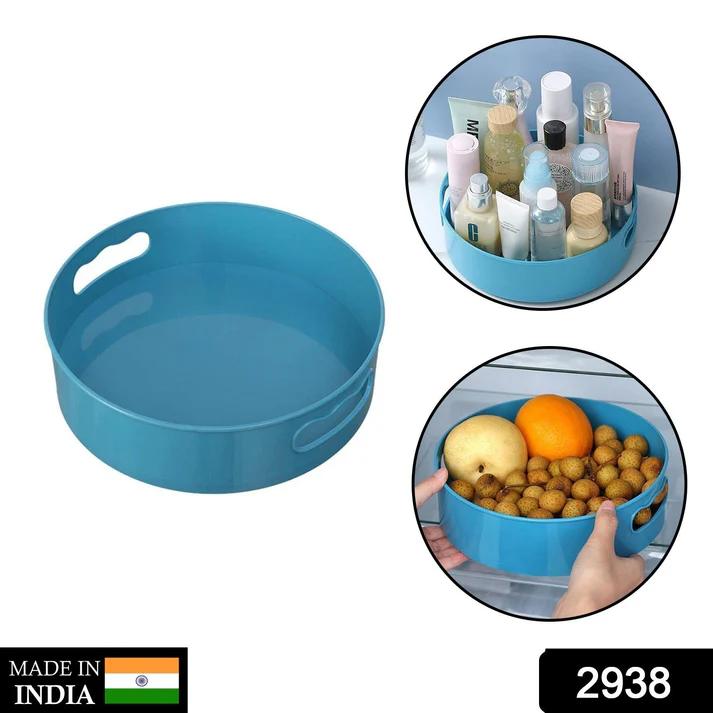 360° Rotating Kitchen Storage Organizer with Brown Box