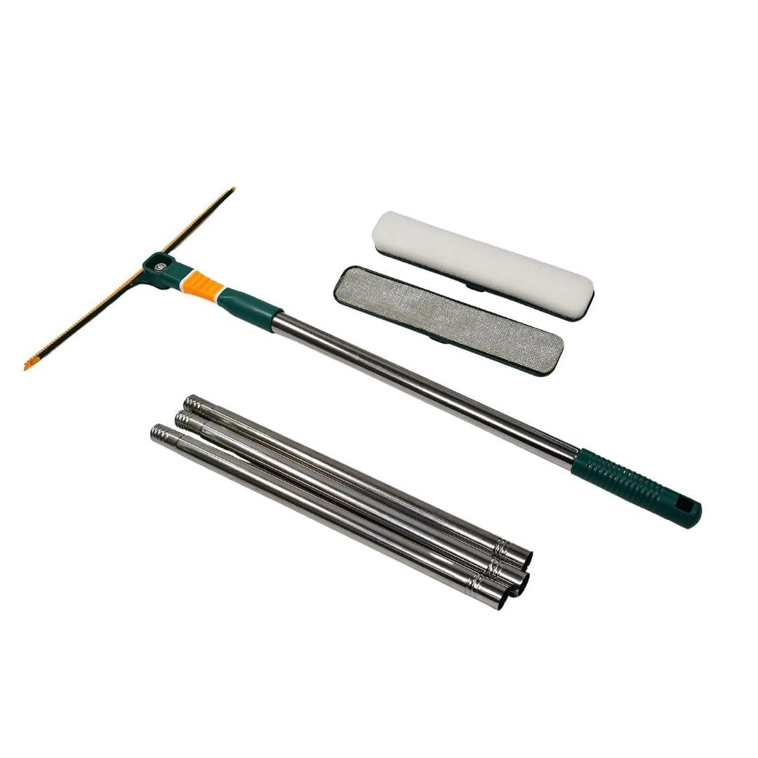 360° Rotating Mop: Stainless Steel, Microfiber Head & Adjustable Rod