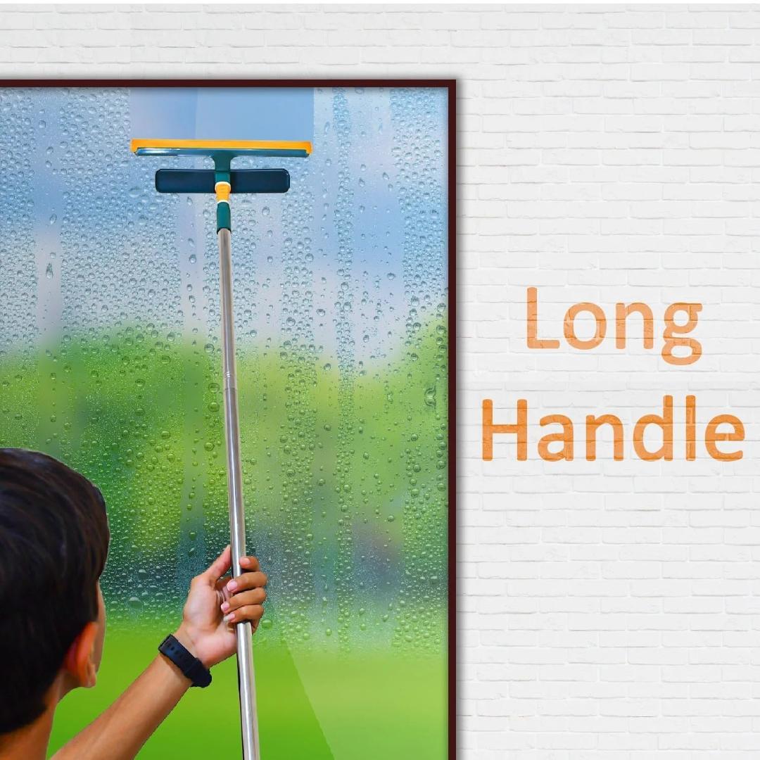 360° Rotating Mop: Stainless Steel, Microfiber Head & Adjustable Rod