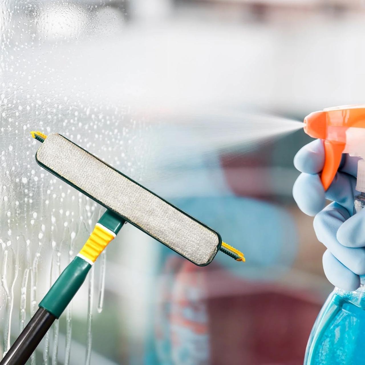 360° Rotating Mop: Stainless Steel, Microfiber Head & Adjustable Rod