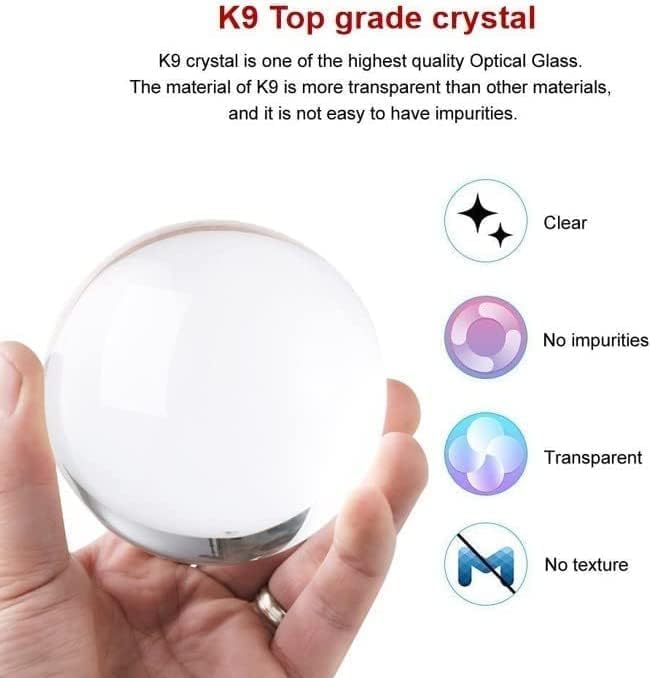 3D Astronomy Crystal Ball Night Lamp with Base - Bedroom Decor