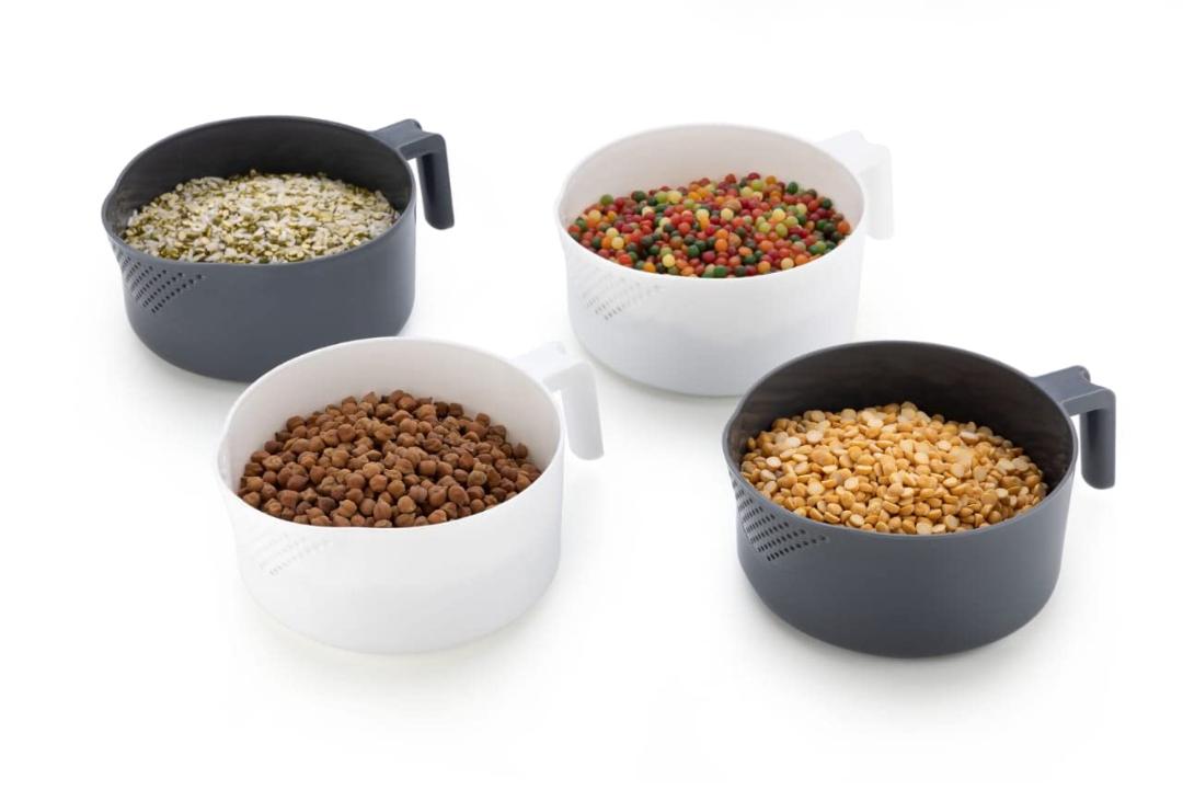 4-in-1 Rotating Food Storage Container Dispenser with 360 Rotation
