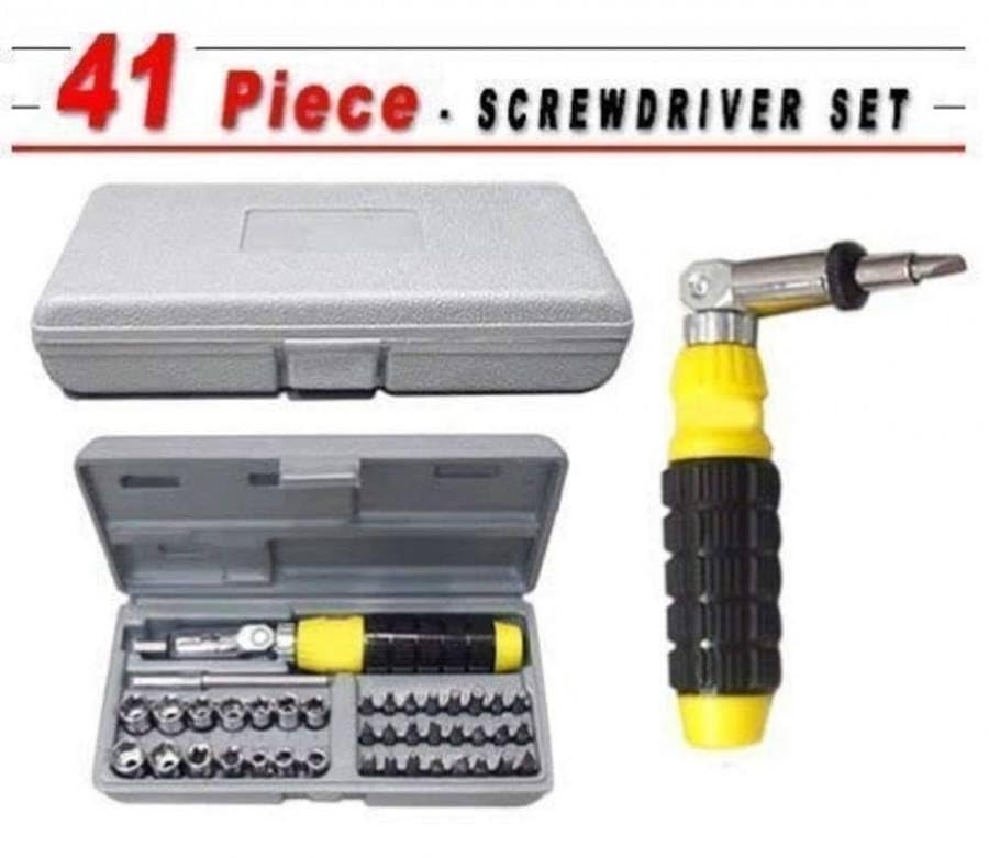 41-Piece Socket & Screwdriver Tool Kit with Case