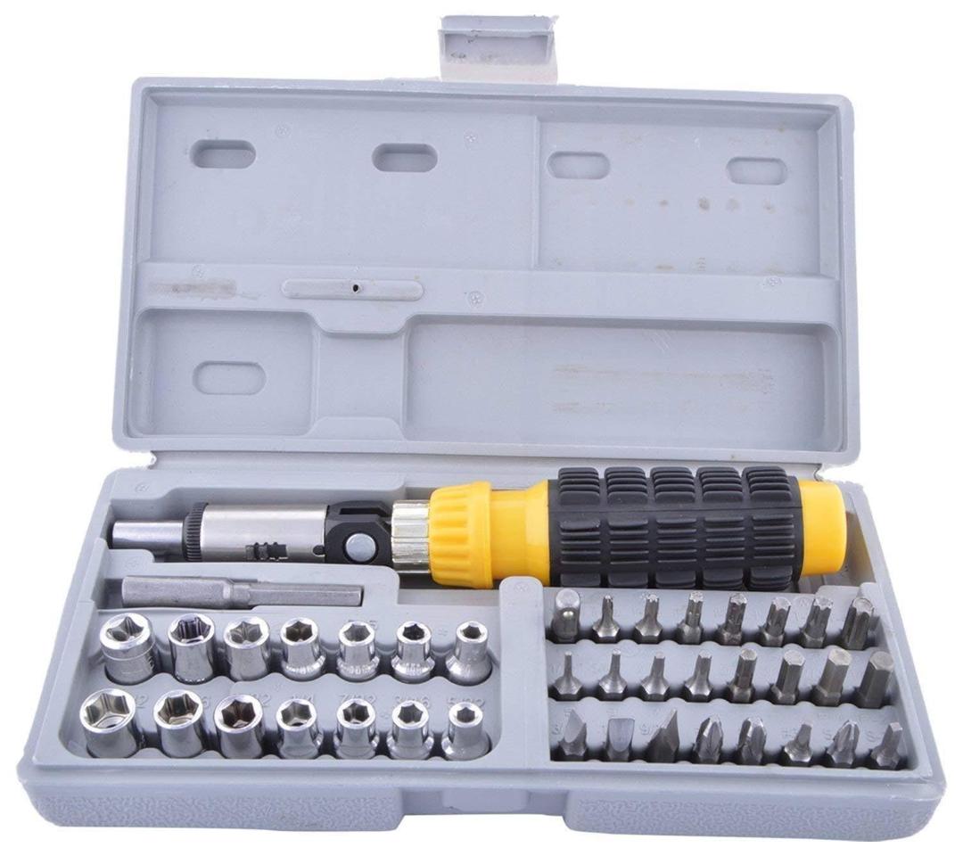 41-Piece Socket & Screwdriver Tool Kit with Case