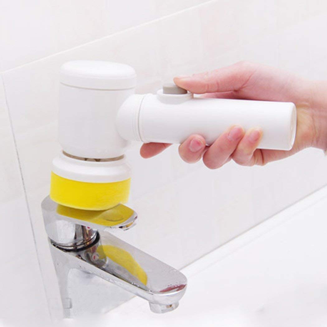 5 in 1 Electric Spin Cleaning Brush with Replaceable Heads