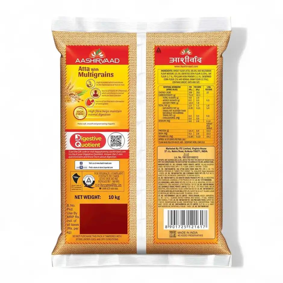 Aashirvaad High Fibre Atta with Multigrains - 10 kg
