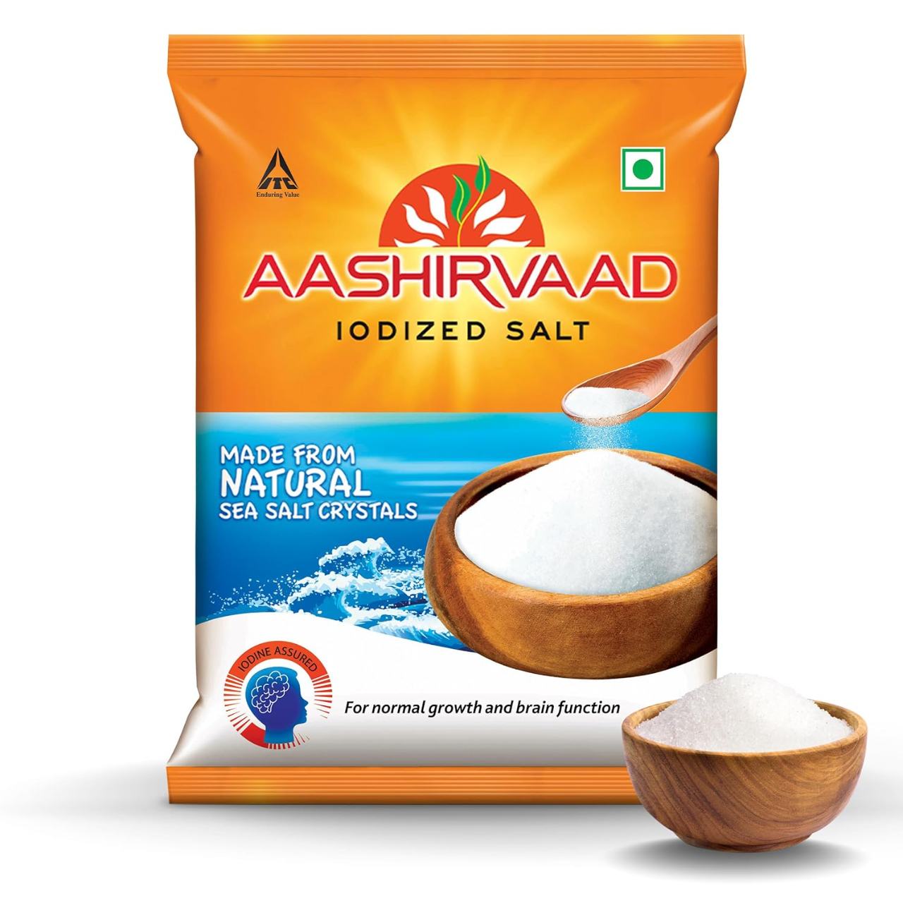 Aashirvaad Iodized Natural Salt 1 kg