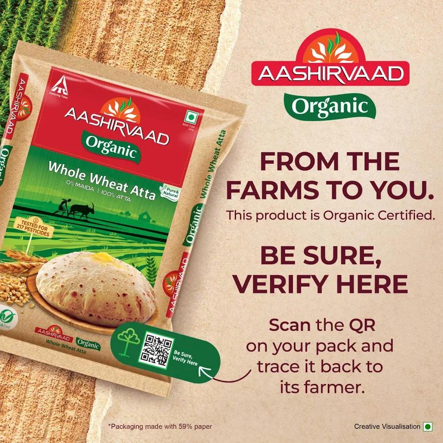 Aashirvaad Organic Atta, 1KG