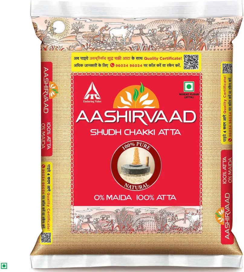 Aashirvaad Shudh Chakki Atta (100% Atta, 0% Maida) 10kg