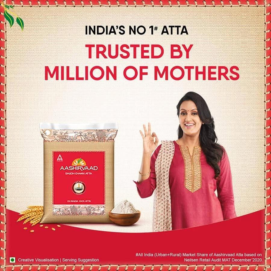 Aashirvaad Shudh Chakki Atta (100% Atta, 0% Maida, 5 Kg)