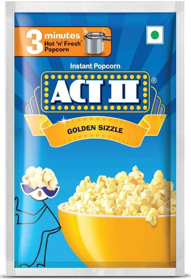Act II Golden Sizzle Popcorn - Instant - Pack of 2