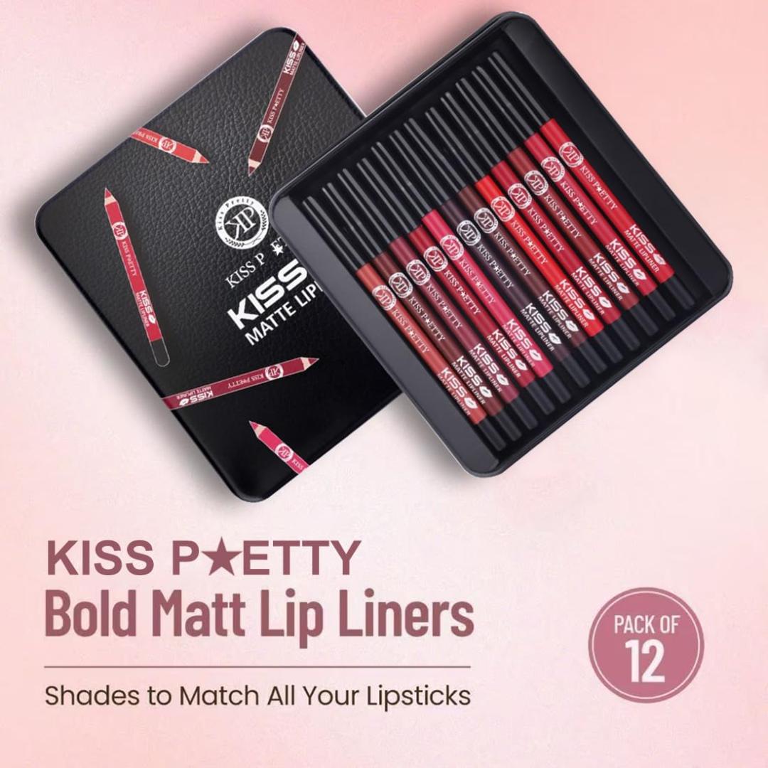 Adbeni Imported Kiss Matte Lip Liner Waterproof Smudge Proof & Long Lasting