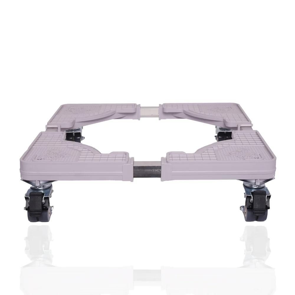 Adjustable Washing Machine Stand with Wheels | Movable Appliance Base