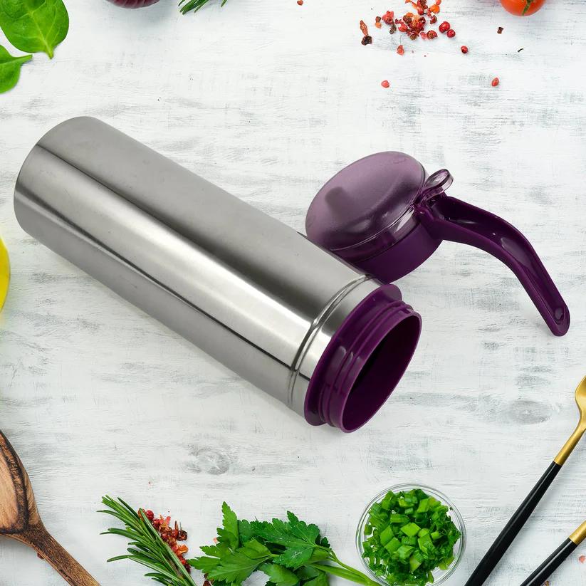 Apex 1000ml Stainless Steel Oil Pourer with Anti-Drip Spout
