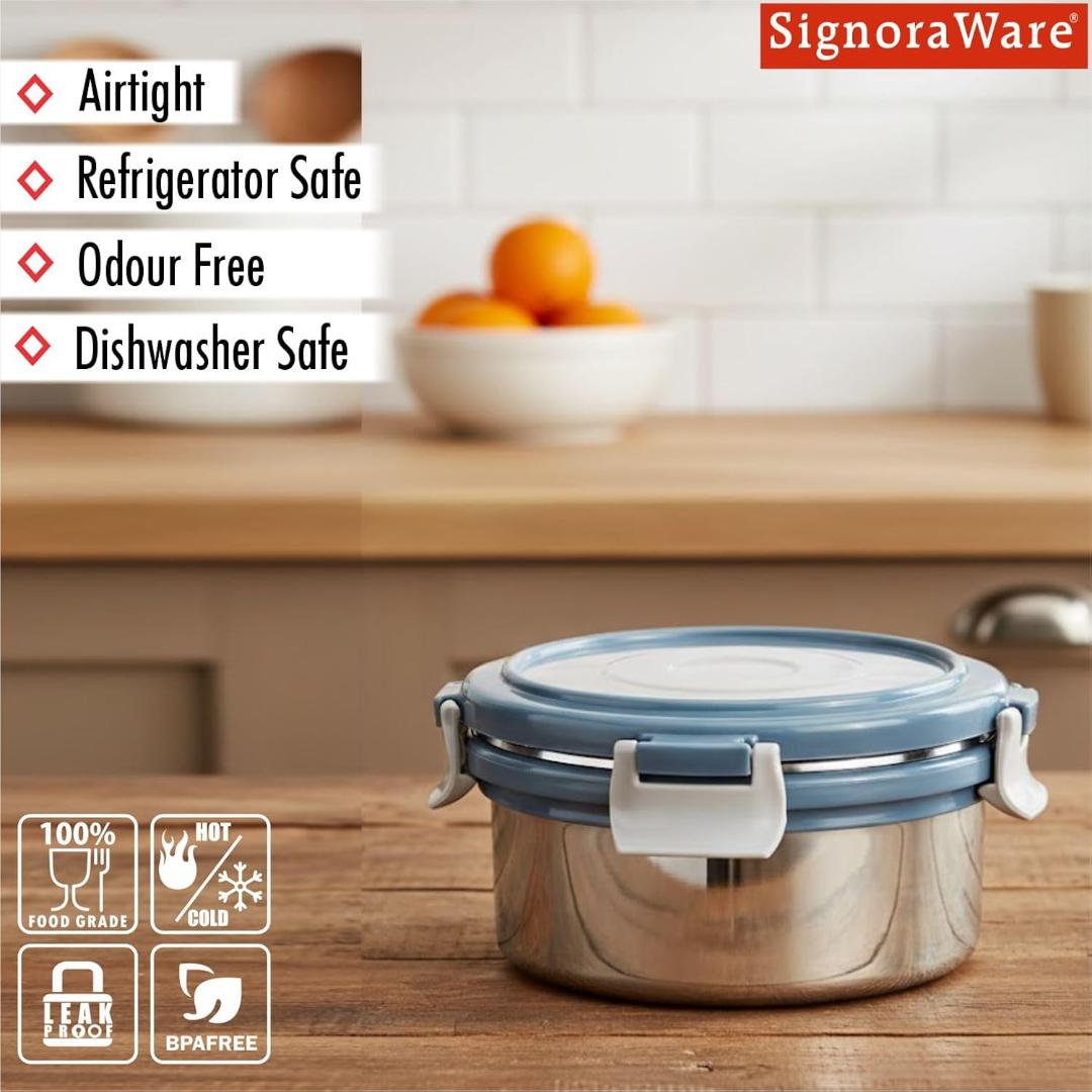 Apex Airtight Round Food Storage Container 500 ml - Leakproof
