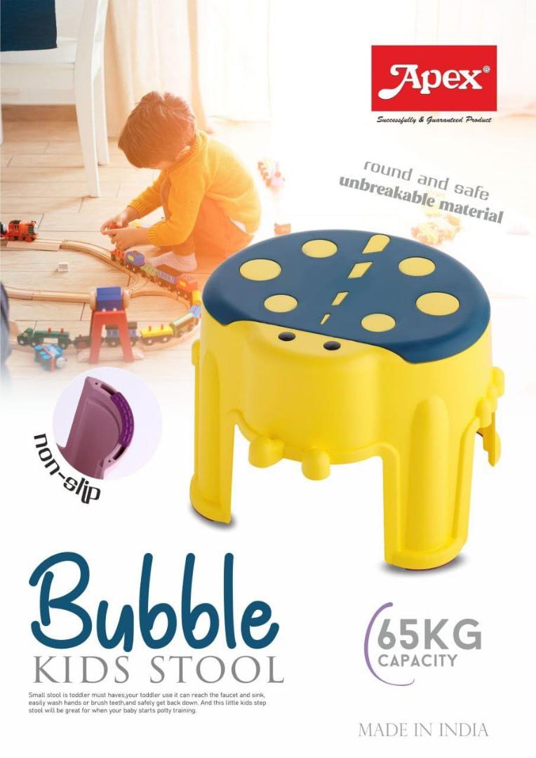 Apex Bubble Kids Stool | Durable Plastic Step Stool for Kids (1 Pc)