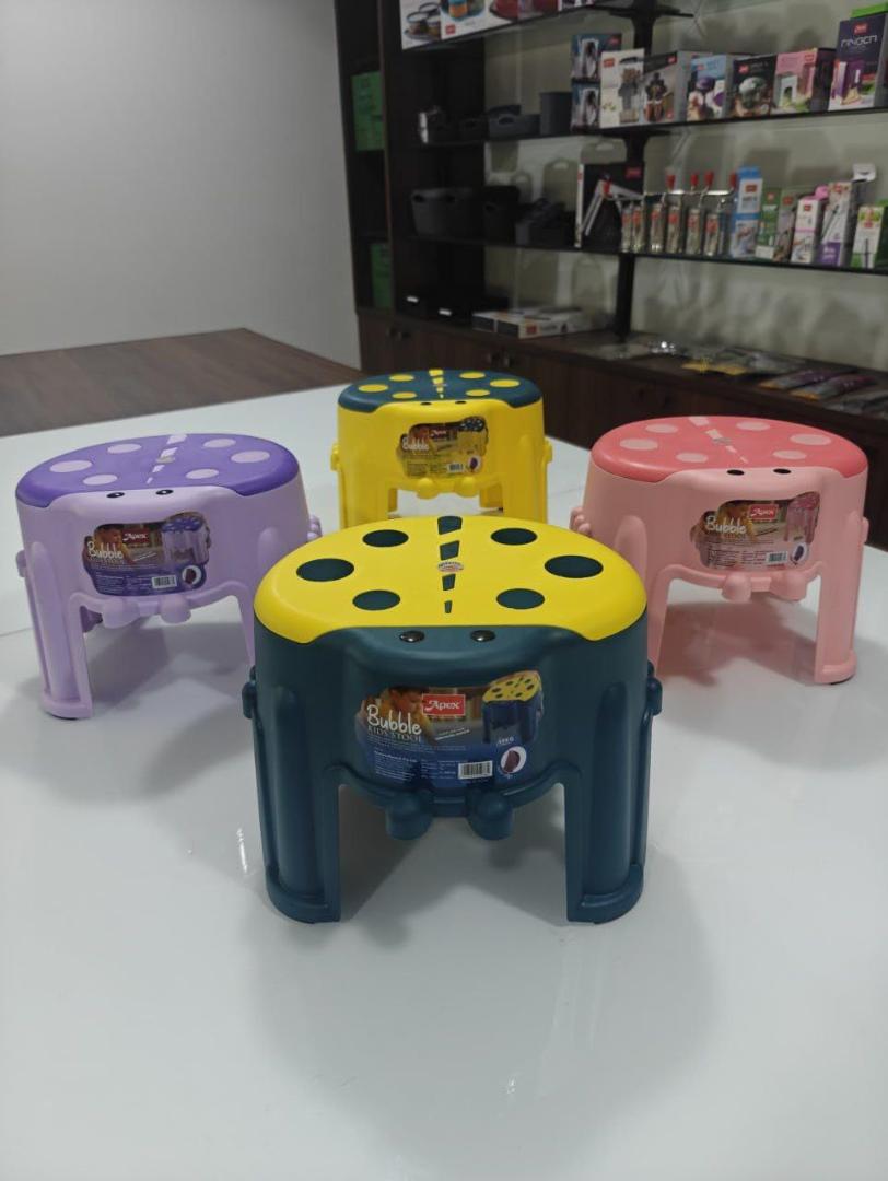 Apex Bubble Kids Stool | Durable Plastic Step Stool for Kids (1 Pc)
