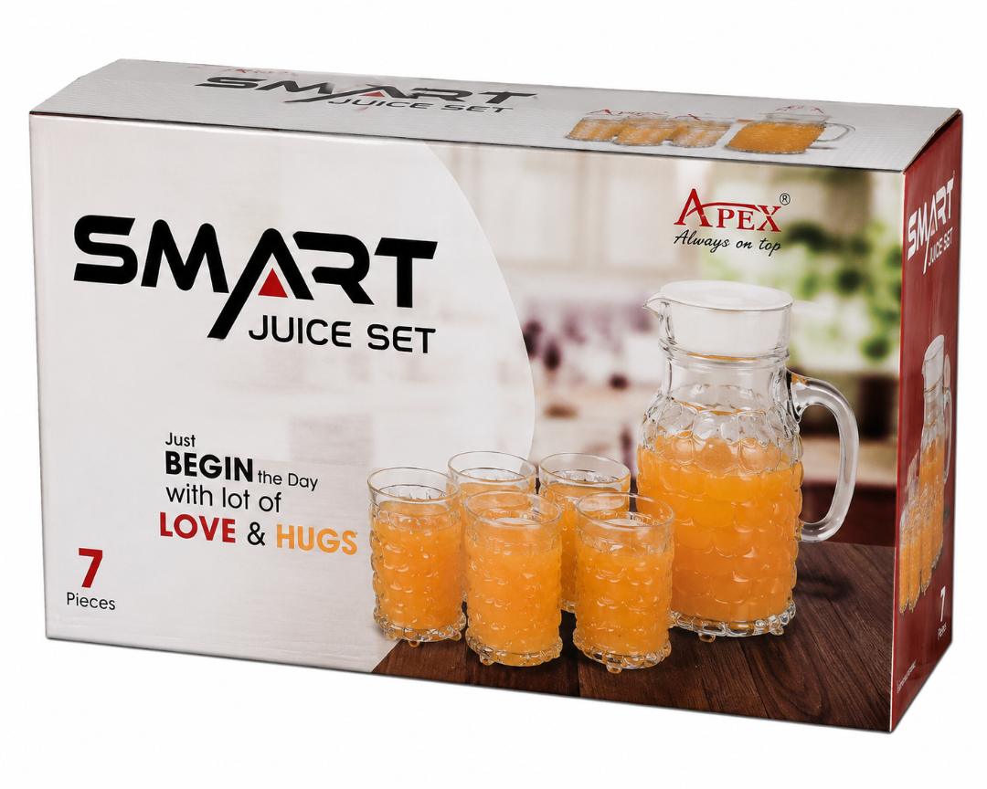 APEX SMART Premium Glass Juice Set (7 Pieces)