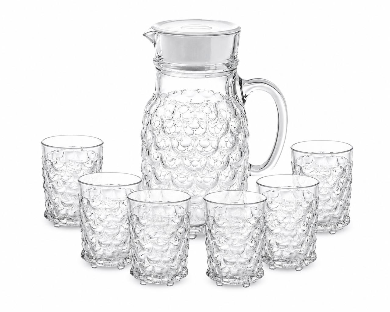 APEX SMART Premium Glass Juice Set (7 Pieces)