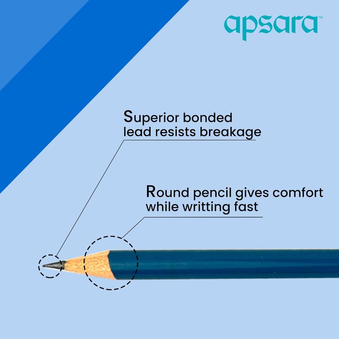 Apsara Steno Pencils-Pack Of 10|Black