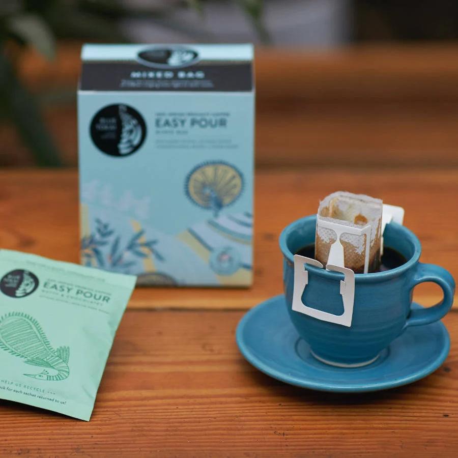 Blue Tokai Easy Pour Attikan Medium Dark Roast Coffee Bags (Nutty & Chocolatey)