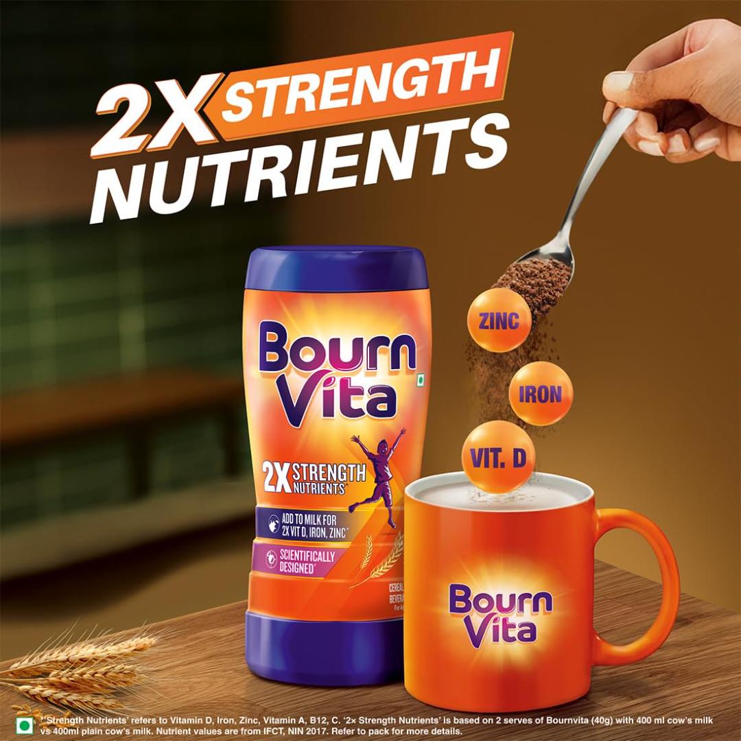 Bournvita Chocolate Drink Mix (Jar)