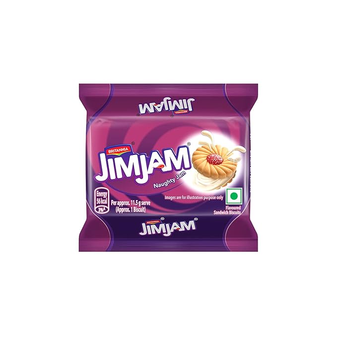 Britannia Treat Jim Jam Sandwich Crème Biscuits 150g
