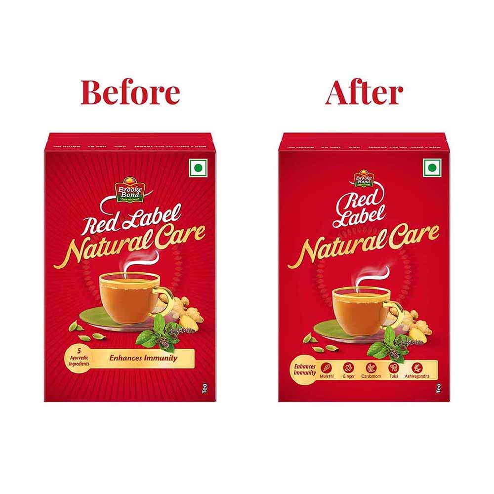 Brooke Bond Red Label Natural Care Tea (Carton),500g