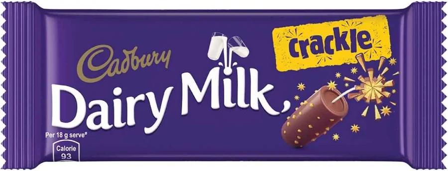 Cadbury Dairy Milk Crackle Chocolate Bar Cricket Pack 36g