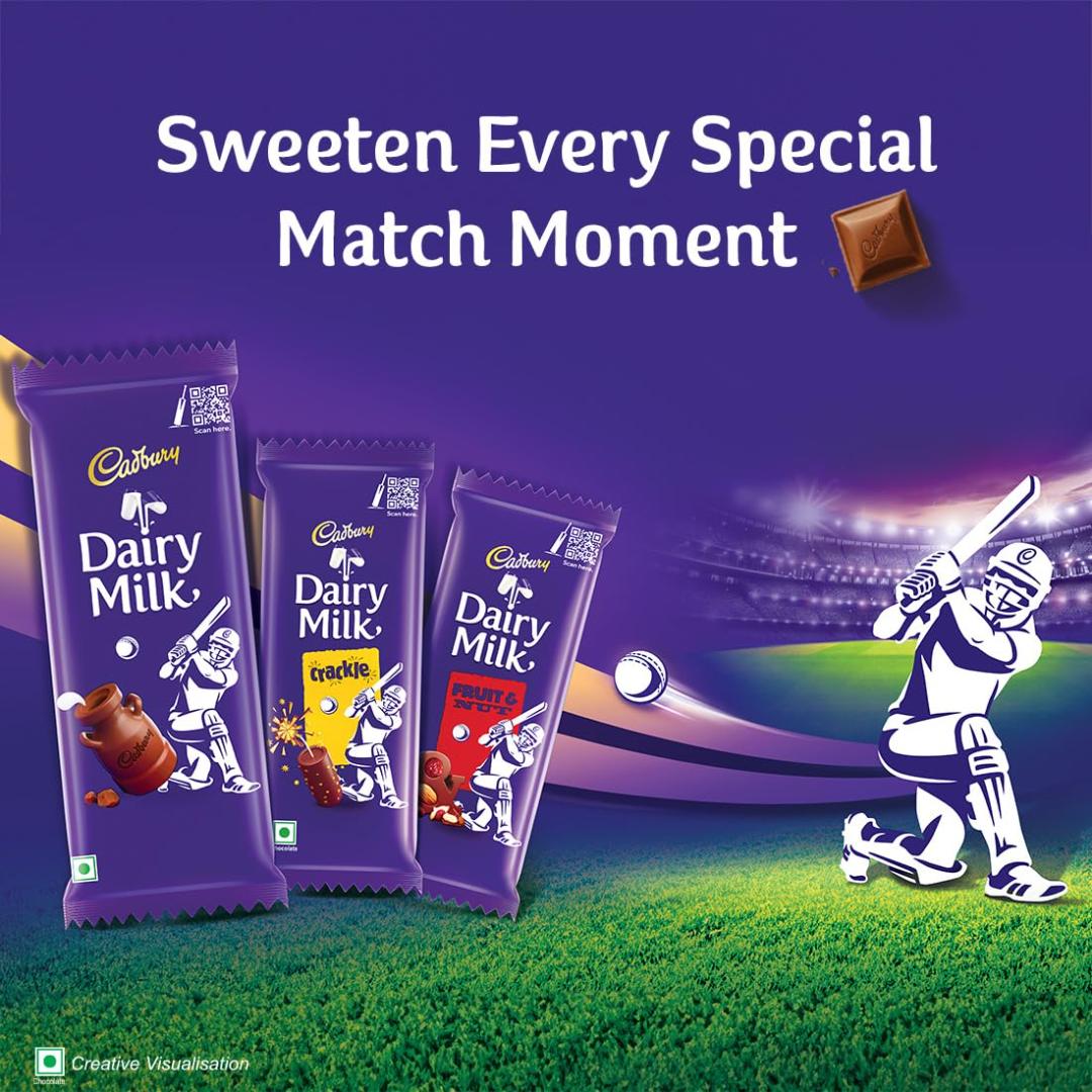 Cadbury Dairy Milk Fruit & Nut Chocolate Bar Cricket Pack 36g