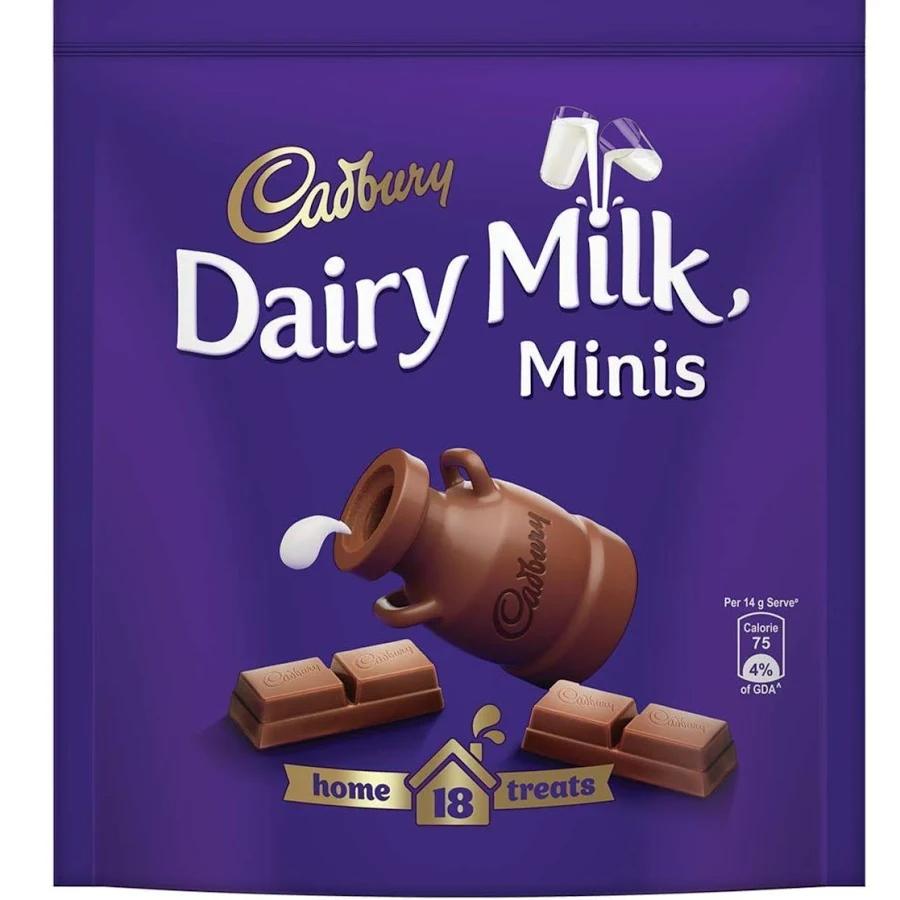 Cadbury Dairy Milk Mini Treats Milk Chocolate Pack 140g