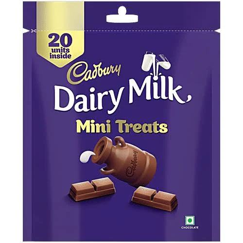 Cadbury Dairy Milk Mini Treats Milk Chocolate Pack 140g