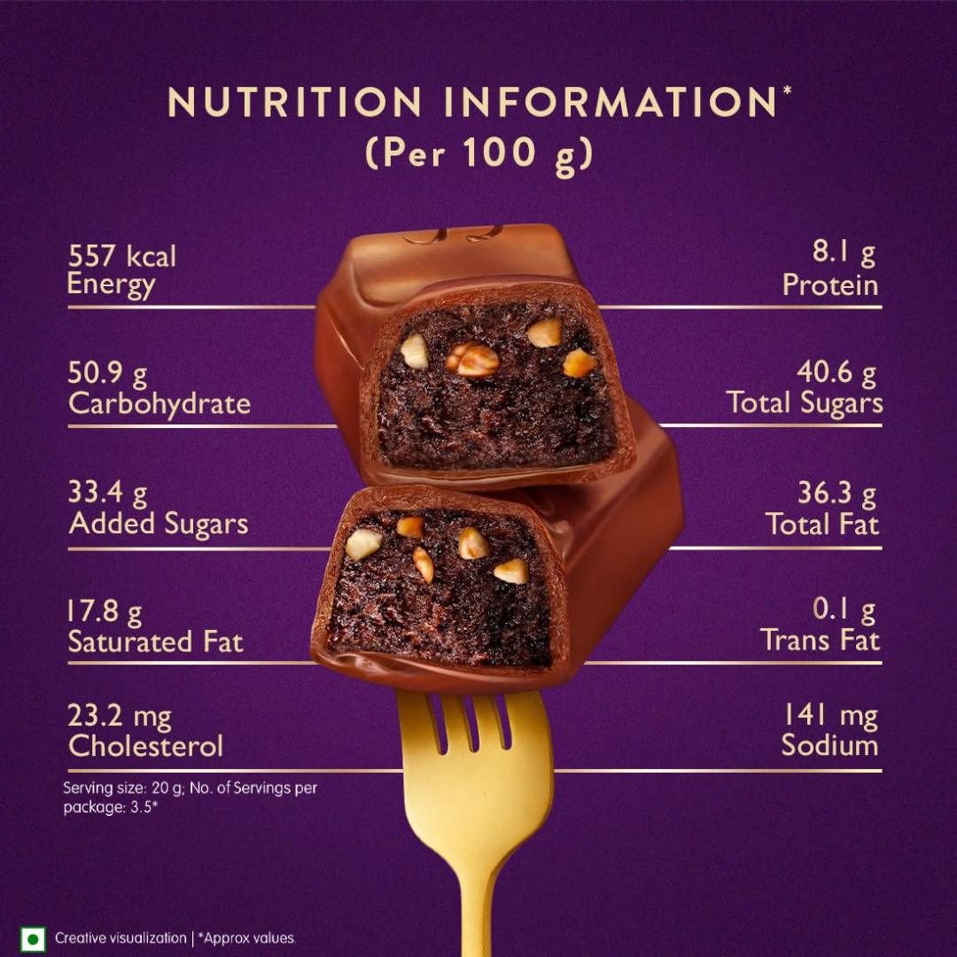 Cadbury Dairy Milk Silk Desserts Brownie Milk Chocolate Bar 70g