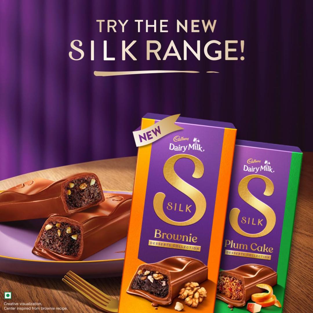 Cadbury Dairy Milk Silk Desserts Brownie Milk Chocolate Bar 70g