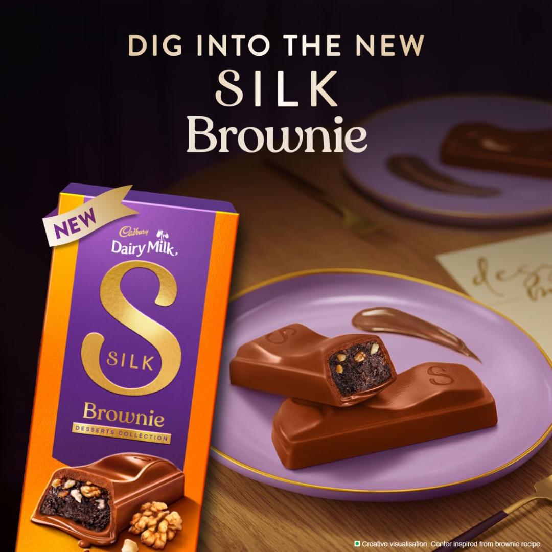 Cadbury Dairy Milk Silk Desserts Brownie Milk Chocolate Bar 70g