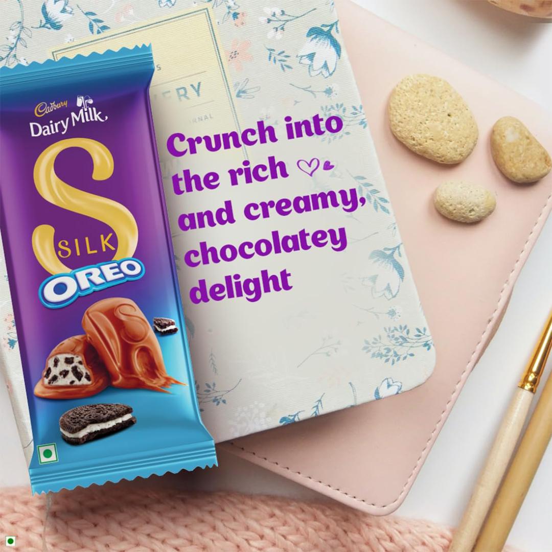 Cadbury Dairy Milk Silk Oreo Milk Chocolate Bar 58.5g