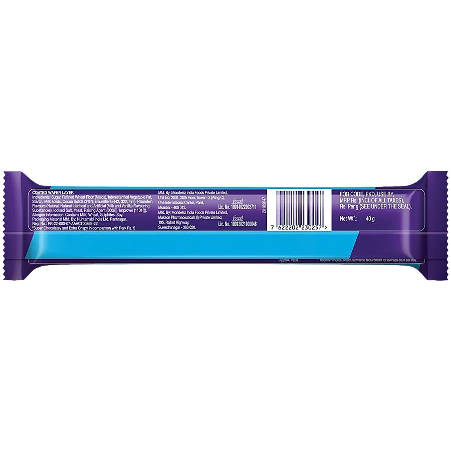 Cadbury Perk Plus Coated Wafer Chocolate Bar 40g