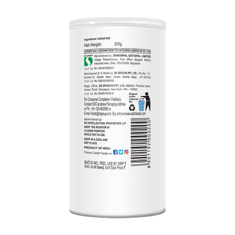 Catch Sprinklers - Iodized Table Salt,100g