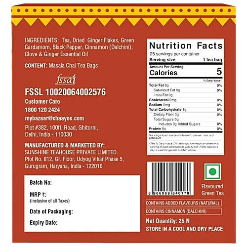 Chaayos Masala Chai Tea Bags