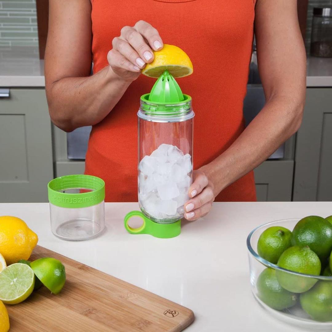 Citrus Juicer Sports Bottle - Instant Juice Infuser, BPA Free