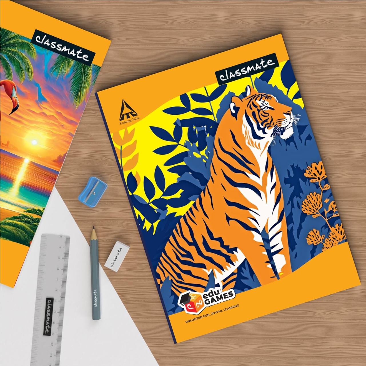  Classmate Notebook | 120 Pages | Single Line | 24.0cm x 18.0cm | Pack of 4 | Ruled Notebook for School Students