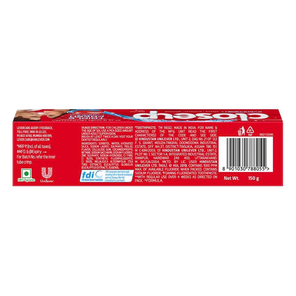 Closeup Everfresh+ Anti-Germ Red Hot Gel Toothpaste