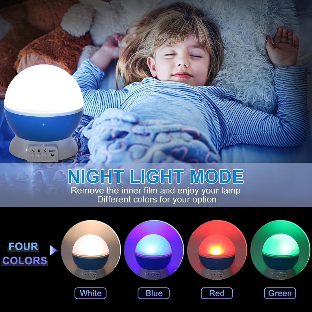 Colour Changing Good Night Star Master Rotating Projection Night Lamp