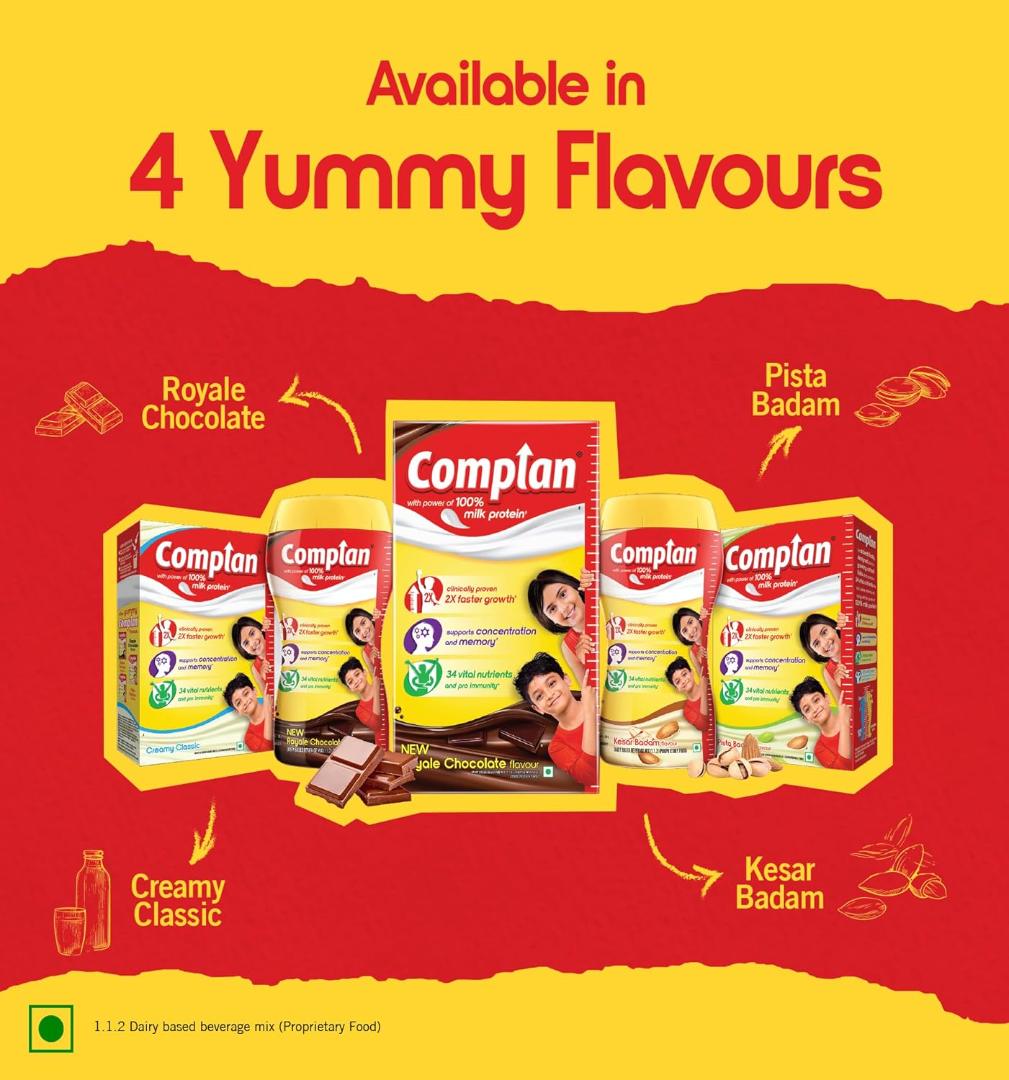 Complan Kesar Badam Kids Nutrition Drink Mix - Kesar Badam,500g