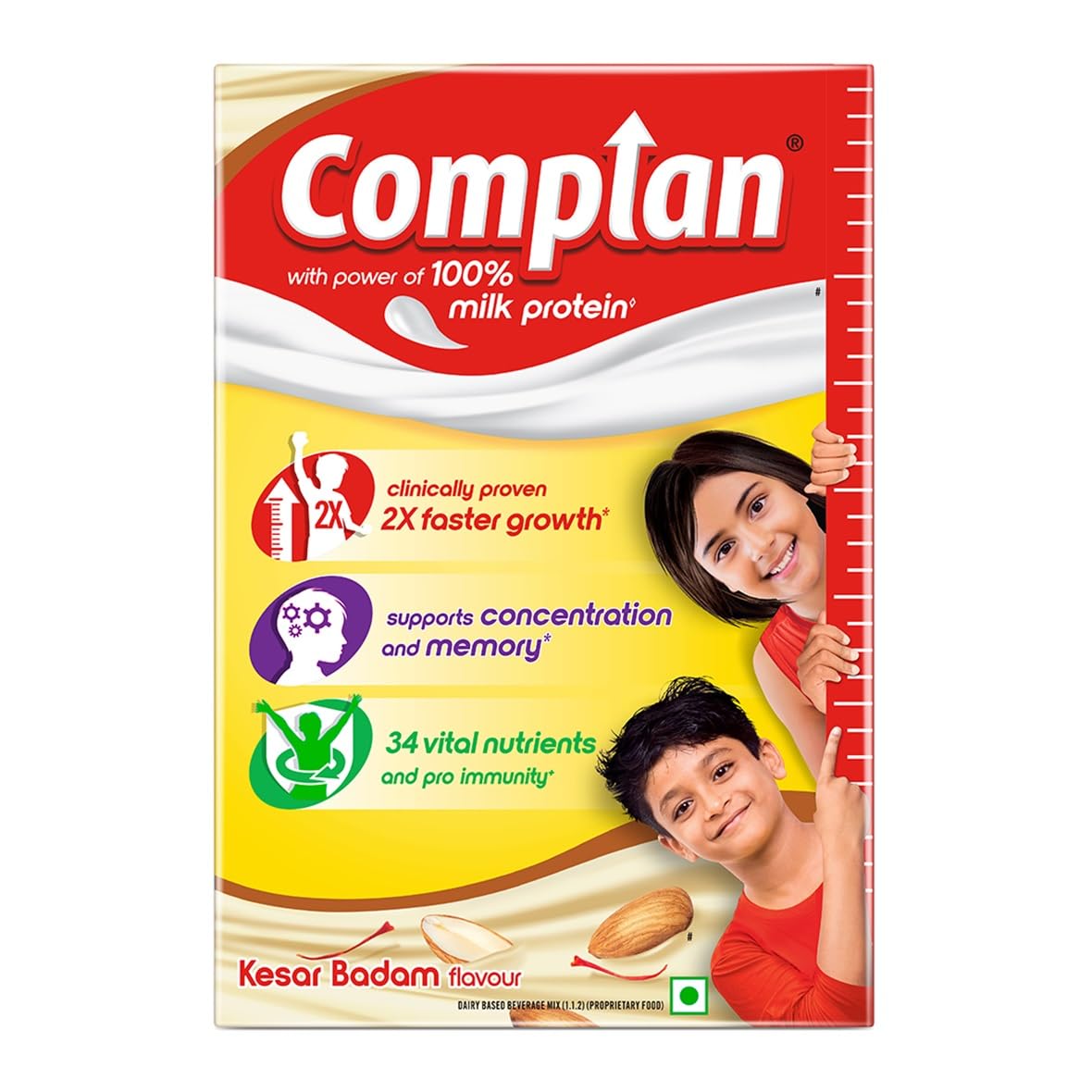 Complan Kesar Badam Kids Nutrition Drink Mix - Kesar Badam,500g