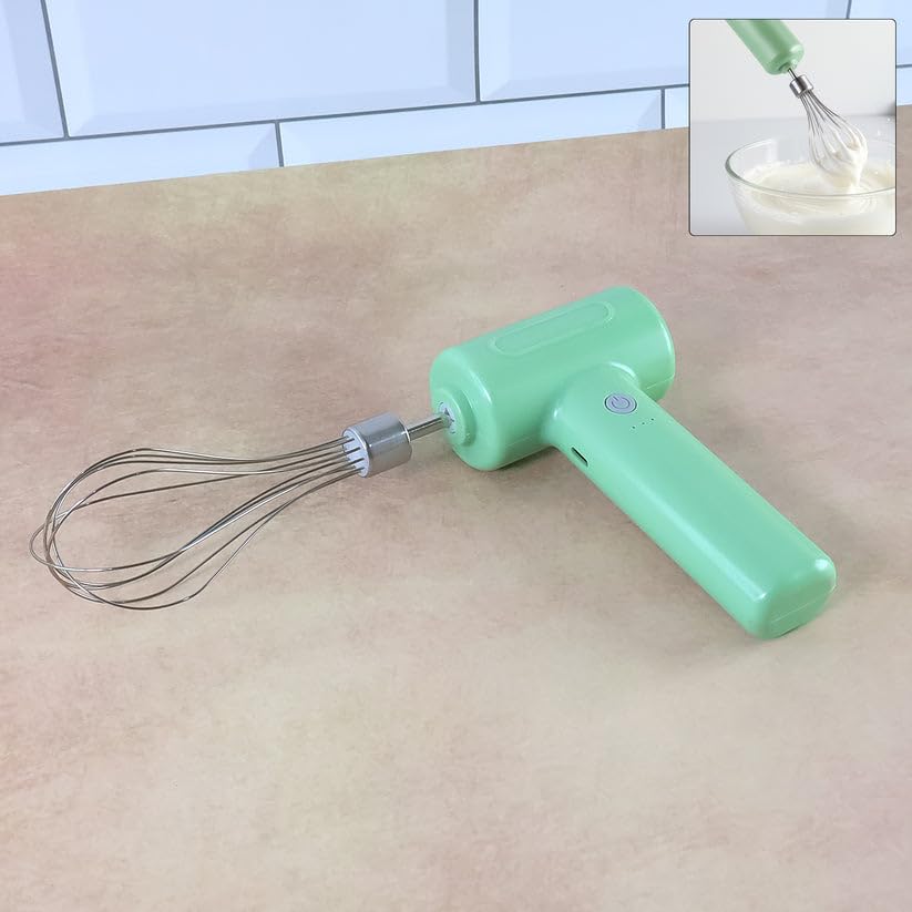 Cordless Electric Whisk & Egg Beater with Rechargeable Battery