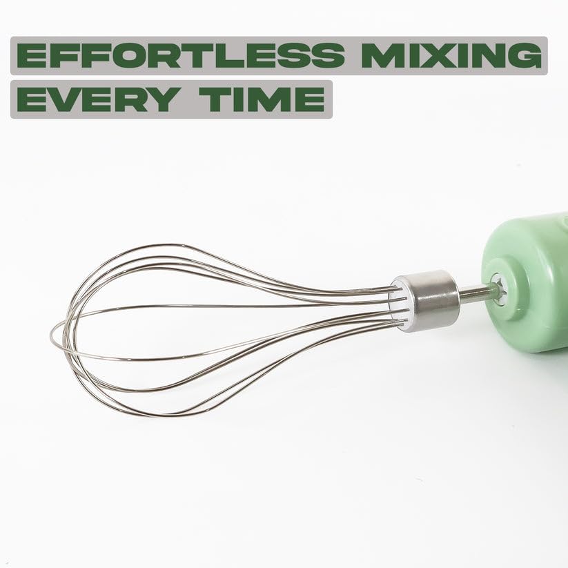 Cordless Electric Whisk & Egg Beater with Rechargeable Battery