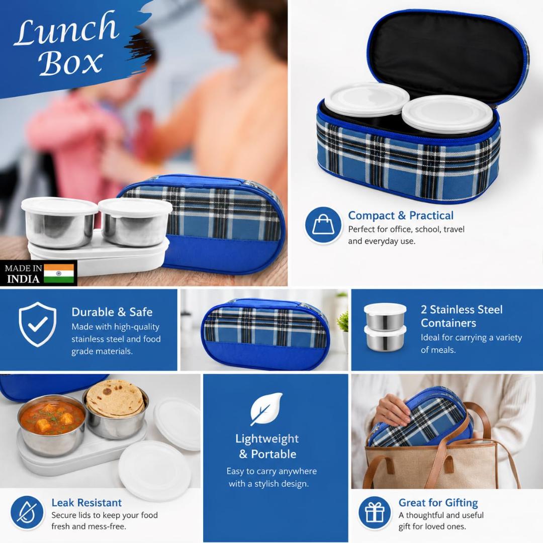 Corporate Lunch Stainless Steel Containers (Set of 3)