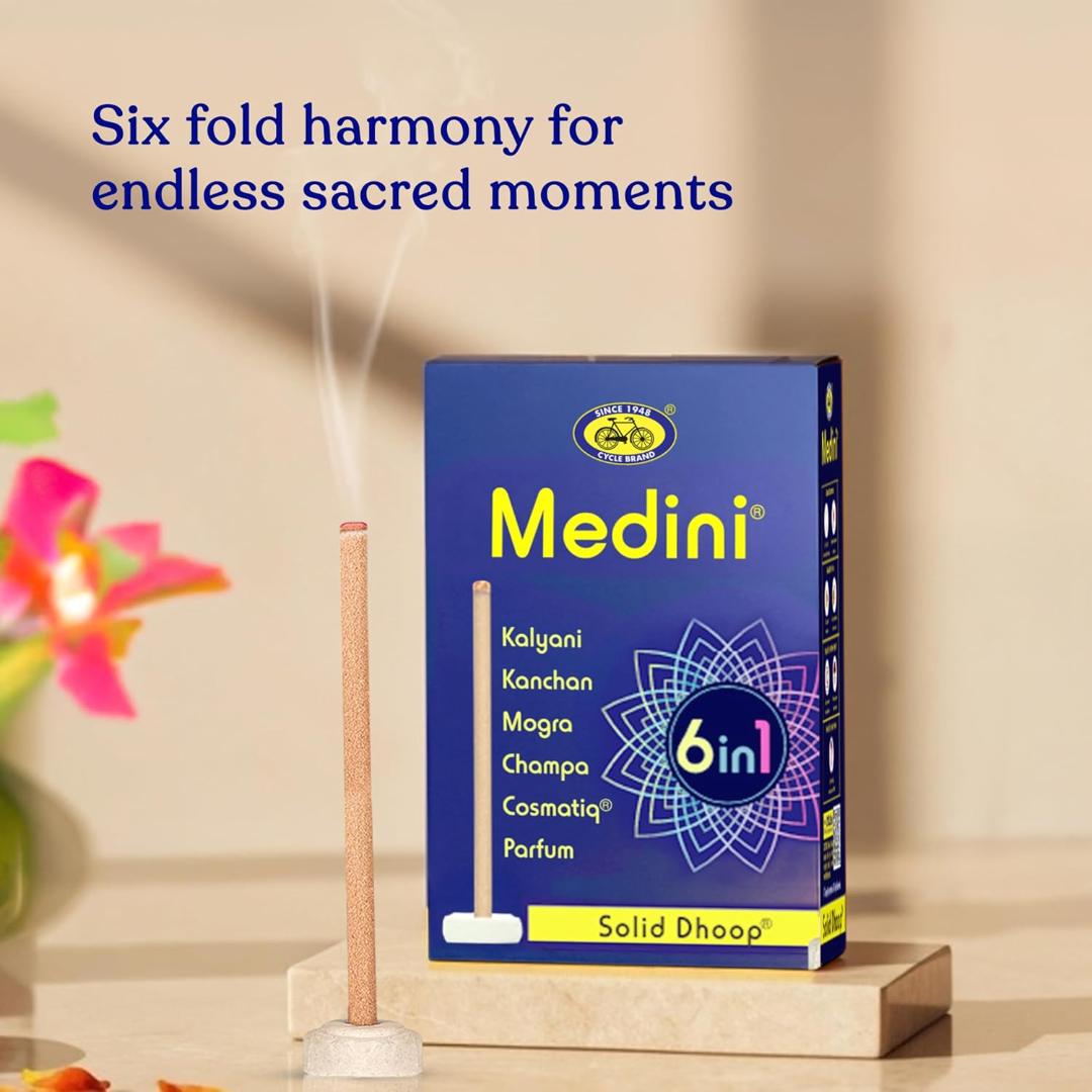 Cycle Medini 6-in-1 Solid Dhoop Sticks